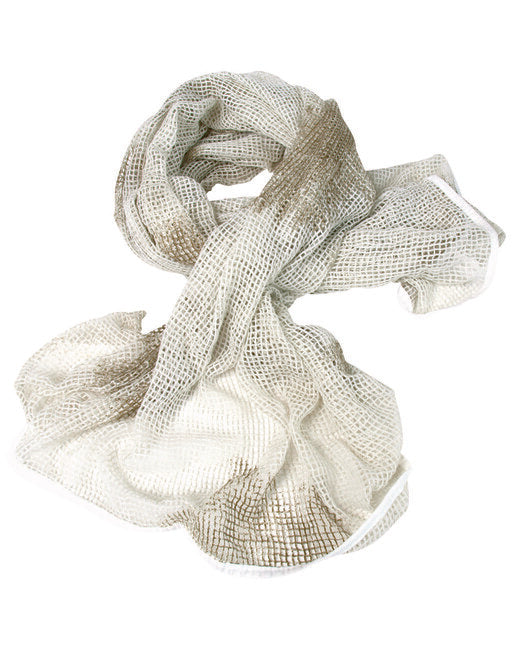 Mil-Tec Sciarpa mesh 190x90cm, Bianco