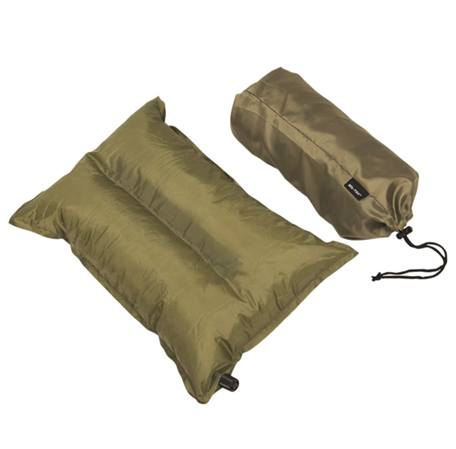 Mil-Tec cuscino autogonfiante con copertura 38 x 22 x 8,5 cm, oliva