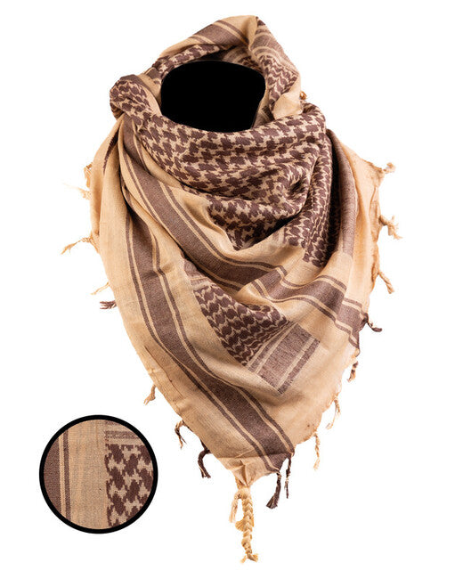 Mil-Tec Sciarpa shemagh, Coyote/marrone