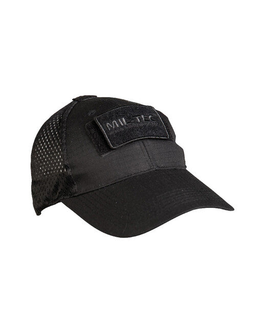 Mil-Tec cappello con rete, nero