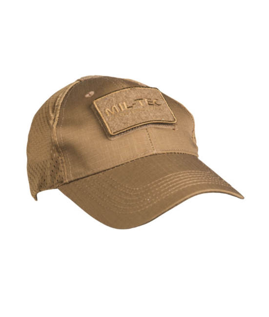 Mil-Tec berretto con rete, Coyote