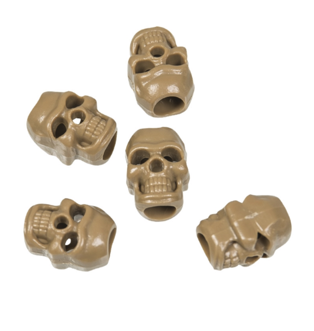 Mil-Tec Cranio estremità del cordino 10 pezzi, Coyote
