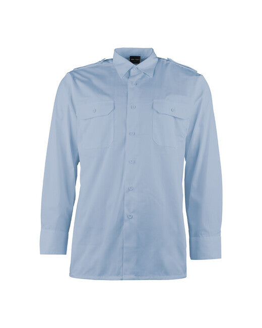 Mil-Tec camicia di servizio a maniche lunghe, blu chiaro