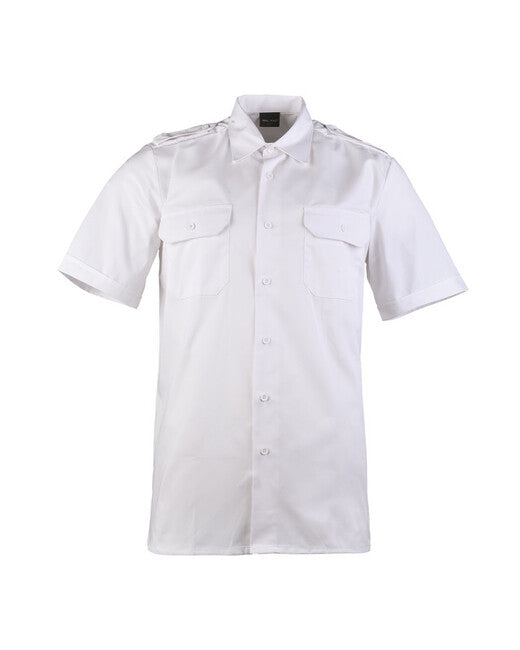 Mil-Tec camicia di servizio a maniche corte, bianca