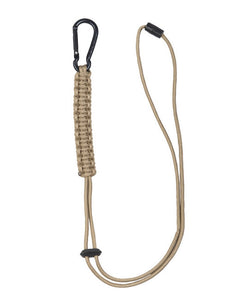Mil-Tec Cordino Paracord con moschettone, Coyote
