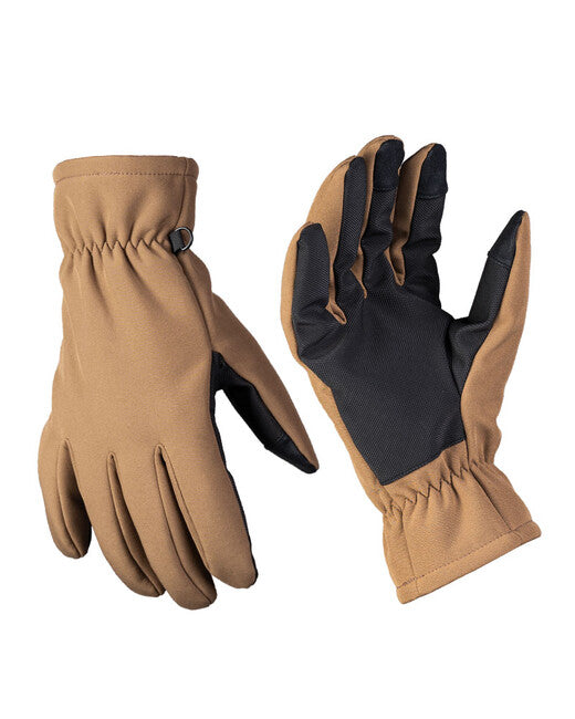 Mil-Tec Guanti Softshell Thinsulate™ Coyote scuro