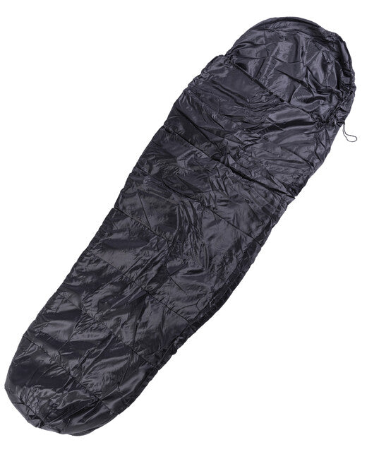 Mil-Tec Commando sacco a pelo con copertura nera
