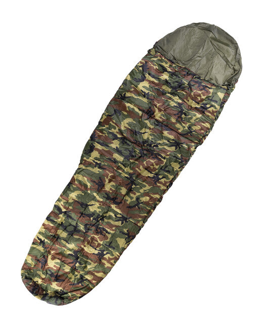 Mil-Tec Sacco a pelo Commando con copertura in legno