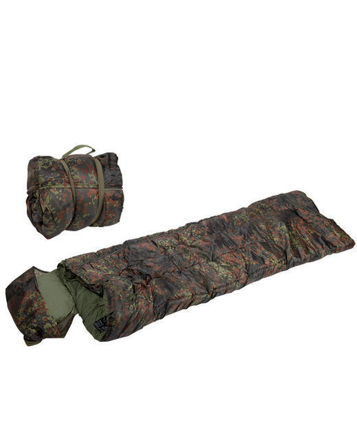 Mil-Tec Pilot sacco a pelo senza copertura flecktarn +/- 0°C