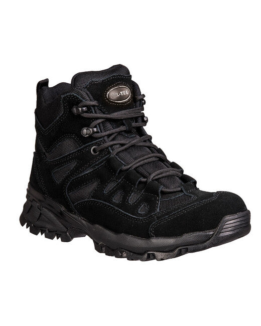 Mil-Tec Squad Stiefel Scarpe, nero