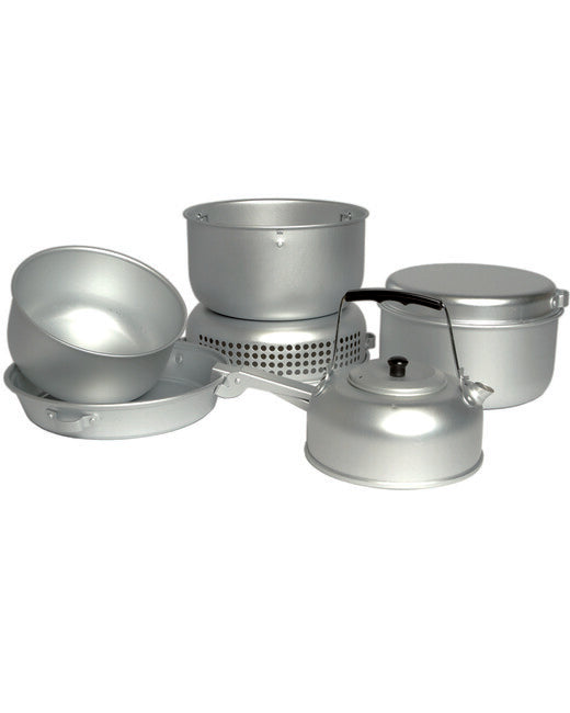 Mil-Tec set da cucina, 9 pezzi, con bruciatore