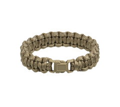 Mil-Tec Survival braccialetto paracord 15mm, Coyote