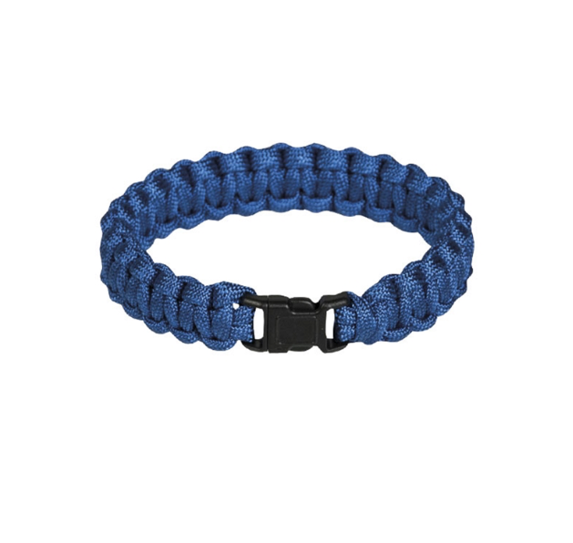 Mil-Tec bracciale in Paracord di sopravvivenza 15 mm, blu