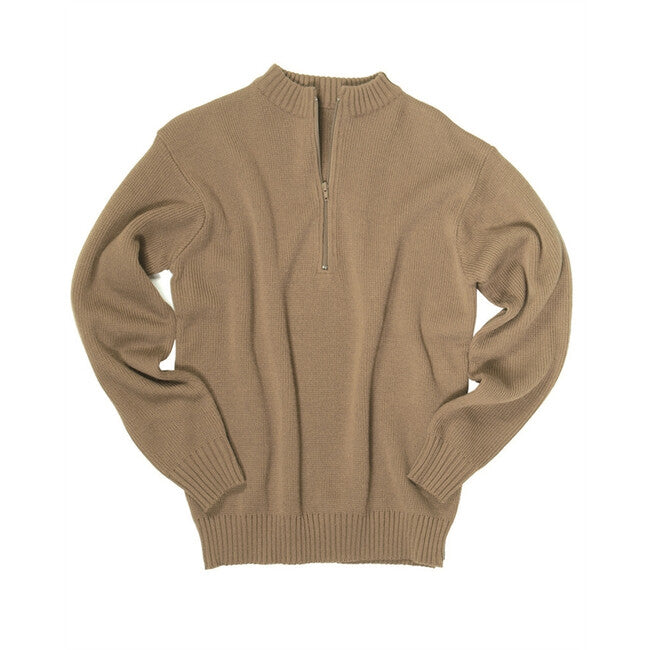 Mil-Tec pullover Swiss Army con cerniera, colore Coyote