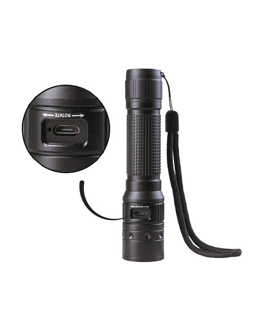 Mil-Tec Operator MT1R torcia ricaricabile, nera