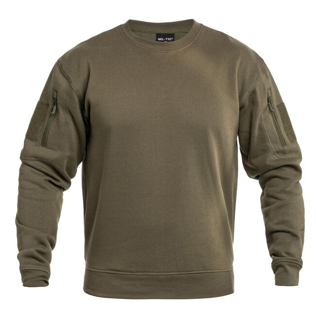 Mil-Tec Tactical mikina s okrúhlym výstrihom, ranger green