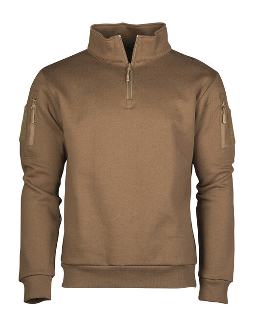 Mil-Tec felpa tattica senza cappuccio, Coyote scuro