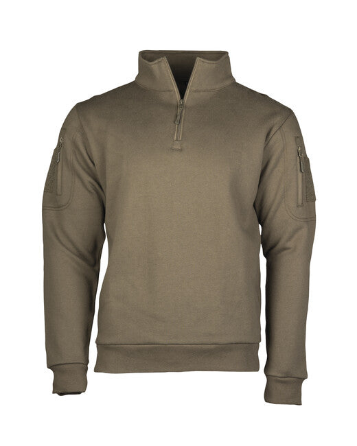 Mil-Tec felpa tattica senza cappuccio, verde Ranger