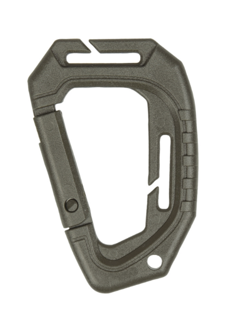 Mil-Tec tattica moschettone in plastica Molle, oliva 2 pezzi