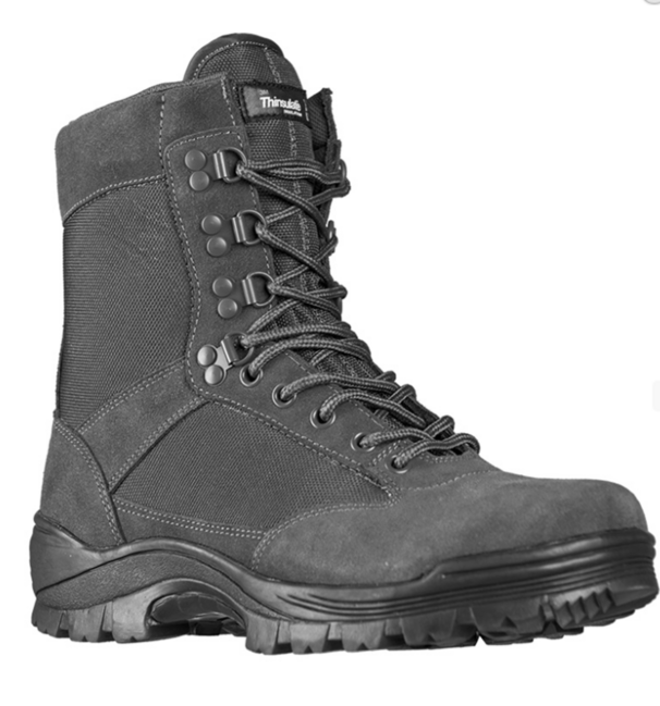Mil-Tec scarpe tattiche con cerniera, grigio