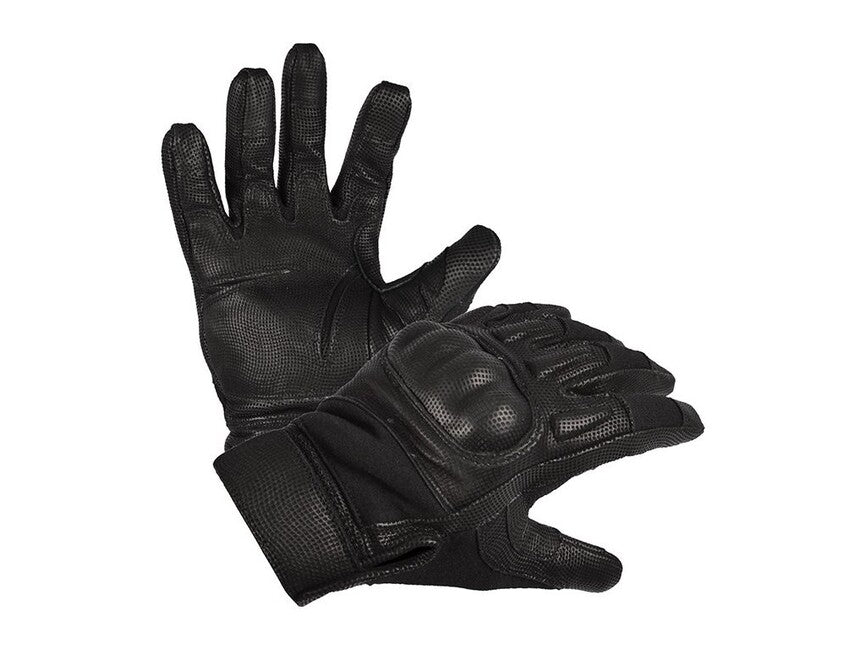 Mil-Tec Action Guanti tattici con protezione nocche, neri