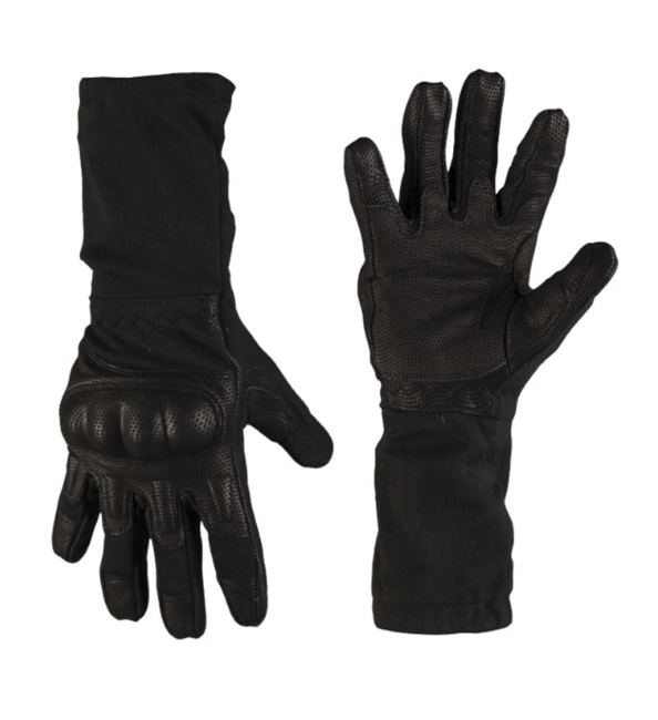 Mil-Tec Action Guanti tattici con protezione nocche, neri