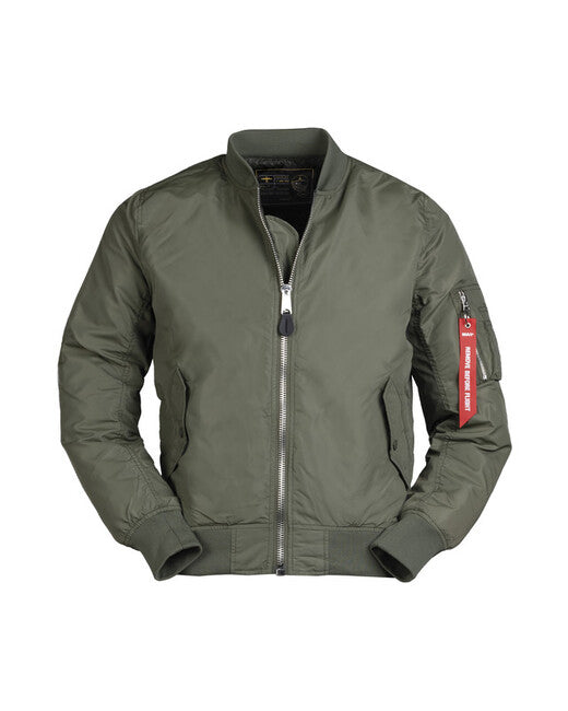 Mil-Tec Giacca Bomber slim US MA1 oliva