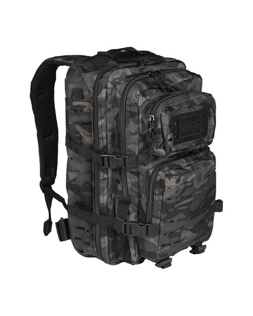 Mil-Tec Lg zaino attack laser cut, dark camuflage