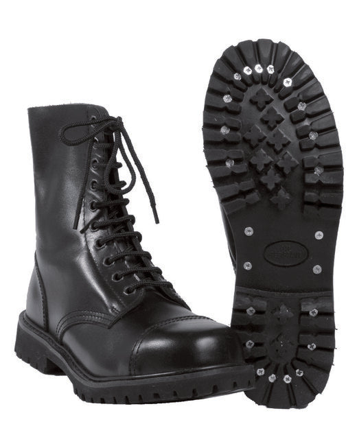 Mil-Tec Invader scarpe alte 10 occhielli, nero