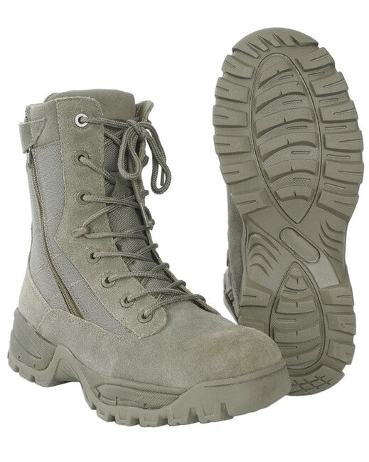 Mil-Tec Tactical stivali con due cerniere ykk, fogliame
