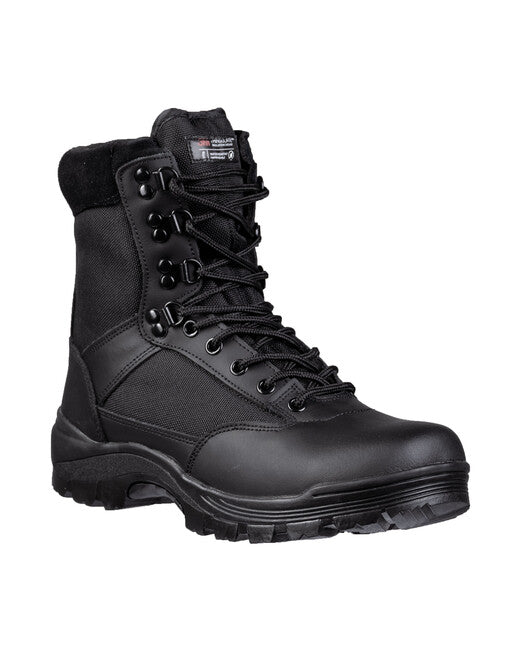 Mil-Tec Tactical stivali con cerniera ykk, neri