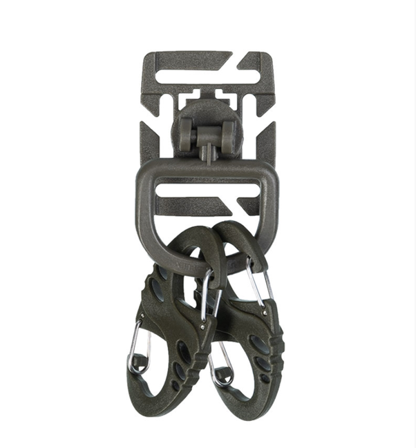 Mil-Tec Ultimate set di moschettoni tattici, oliva