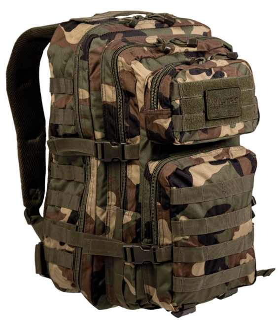 Mil-Tec US Assault zaino 36L, Woodland