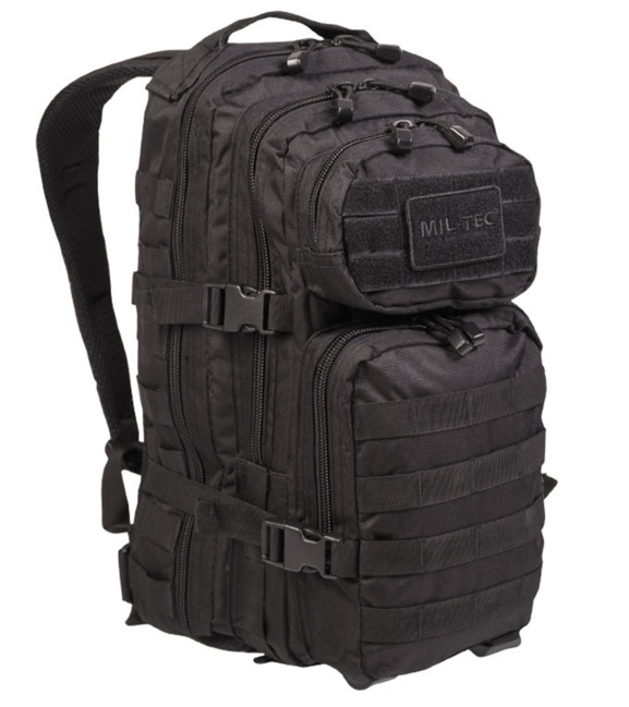 Mil-Tec us Assault zaino, nero, 20L