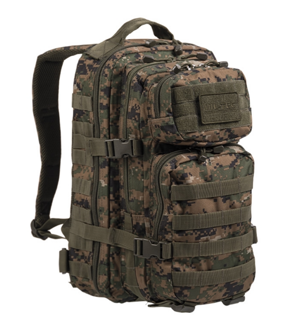 Mil-Tec US Assault zaino digital small, Woodland, 20L