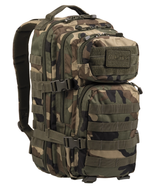 Mil-Tec Small zaino Assault, Woodland, 20L