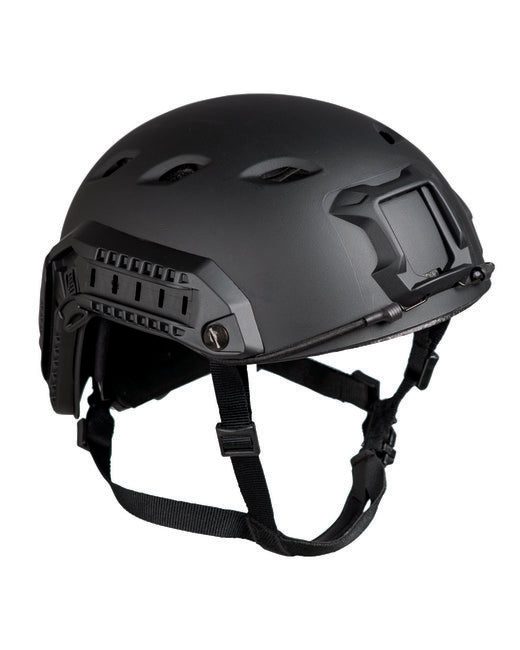 Mil-Tec Fast casco da Paracadutista americano w/rail, nero