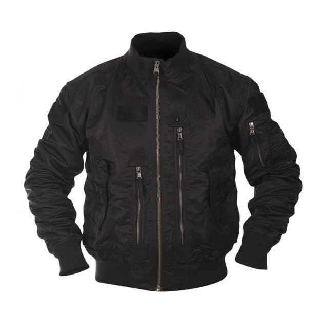Mil-Tec US Tactical giacca da Pilota, nera
