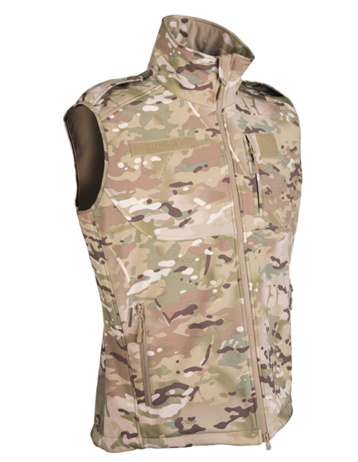 Mil-Tec Gilet Softshell, Multitarn