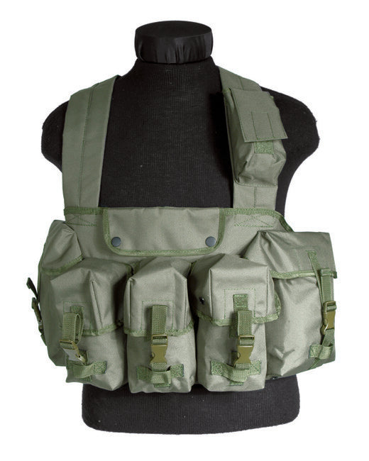 Mil-Tec Gilet tattico Chest Rigg 6 tasche, oliva