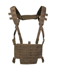 Mil-Tec CHEST RIG telovnik taktični lahek s LASER panelom, temno coyote