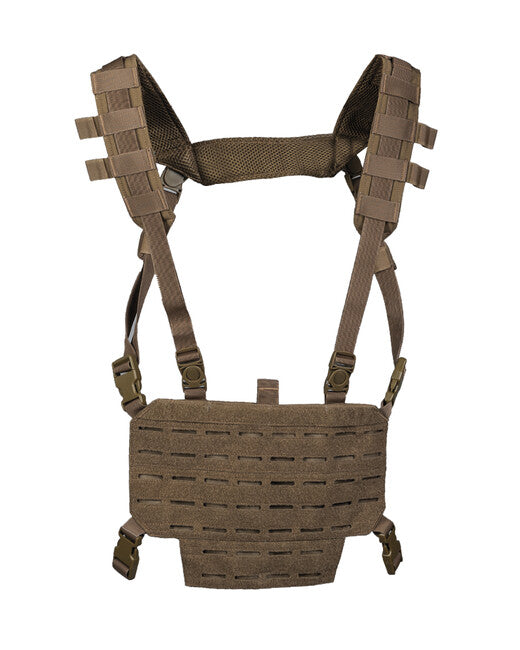 Mil-Tec Gilet tattico leggero chest rig con pannello laser, dark Coyote