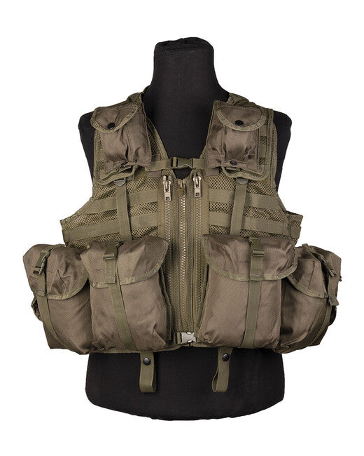 Mil-Tec Gilet tattico Sistema Modulare con 8 tasche, oliva