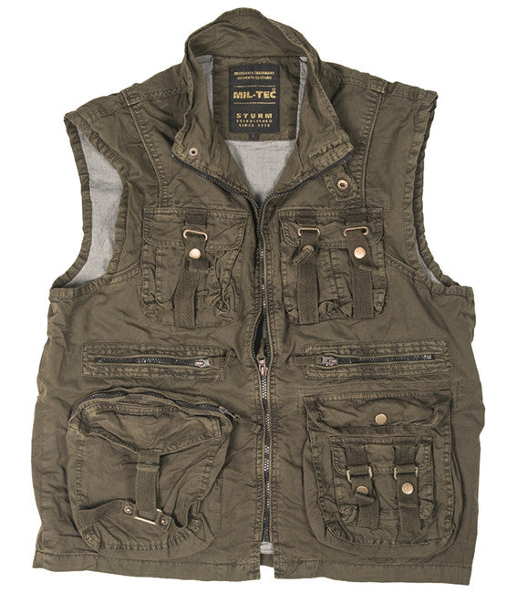 Mil-Tec Vintage gilet di sopravvivenza, oliva