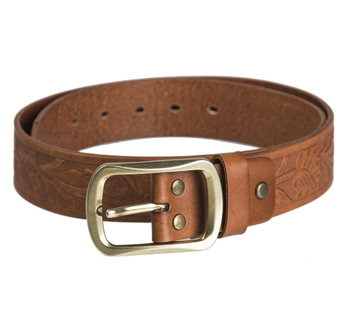 Mil-Tec cintura Western in pelle, marrone