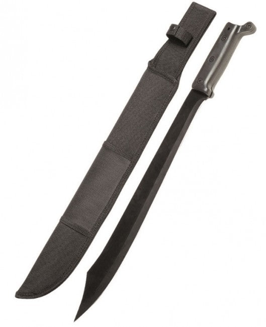 Mil-Tec Wood machete, nero con fodero, 54cm