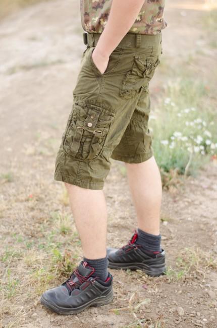 Mil-Tec Vintage pantaloncini Prewash, oliva
