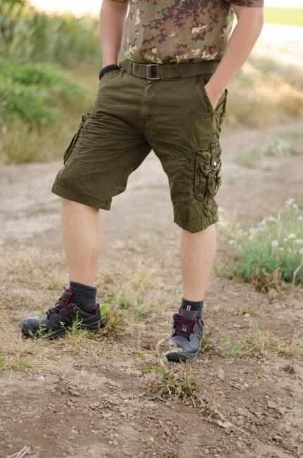 Mil-Tec Vintage pantaloncini Prewash, oliva