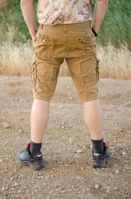 Mil-Tec Vintage pantaloncini prewash, Coyote