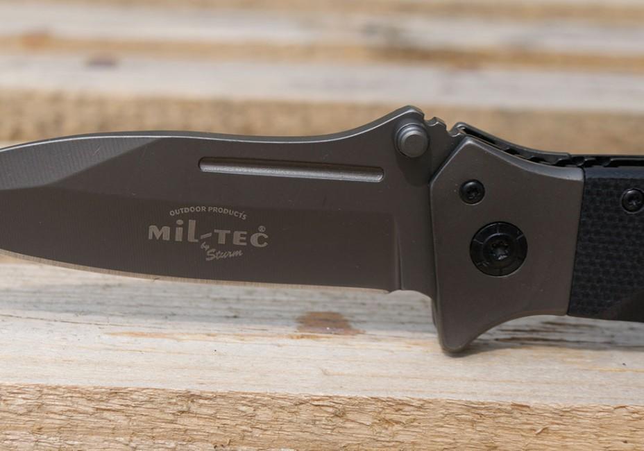 Mil-Tec DA35 coltello pieghevole 22cm, nero